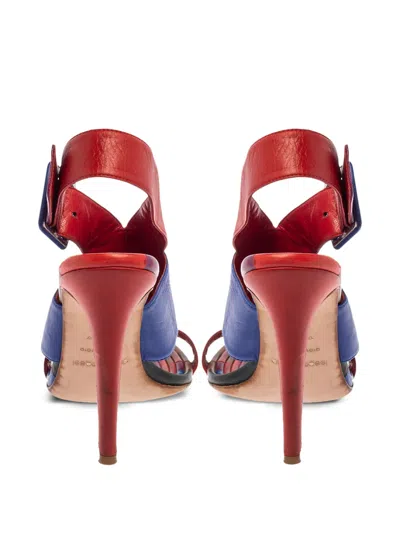 Pre-owned Sergio Rossi Vintage 100mm Colour-block Sandals
