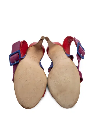 Pre-owned Sergio Rossi Vintage 100mm Colour-block Sandals