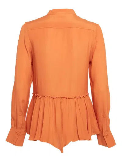 Pre-owned See By Chloé  Ruffled Peplum Blouse