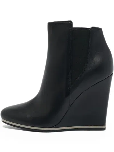 Pre-owned Le Silla 110m  Wedge Ankle Boots In Black