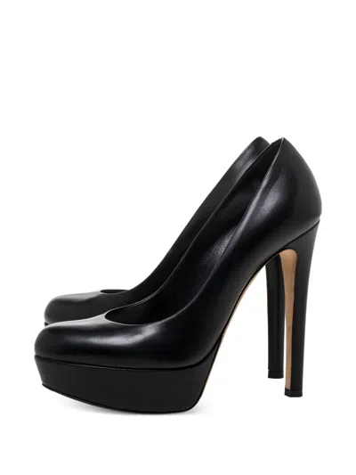 Pre-owned Dior 130mm Leather Pumps In Black