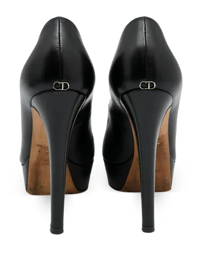 Pre-owned Dior 130mm Leather Pumps In Black