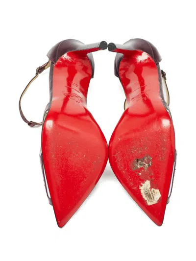 Pre-owned Christian Louboutin 120mm Pointed-toe Pumps In Purple
