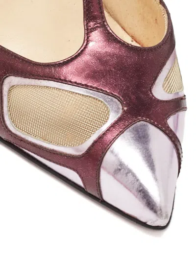 Pre-owned Christian Louboutin 120mm Pointed-toe Pumps In Purple