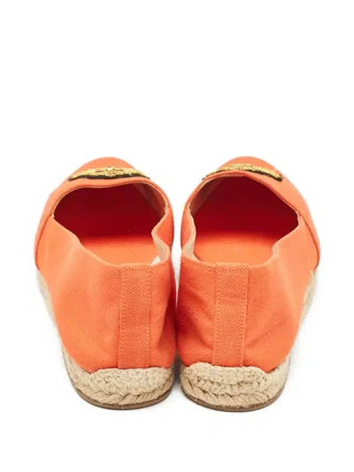 Pre-owned Christian Louboutin Galia Espadrilles In Orange