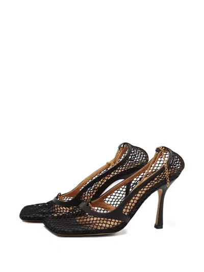 Pre-owned Bottega Veneta 95mm Mesh Heeled Pumps