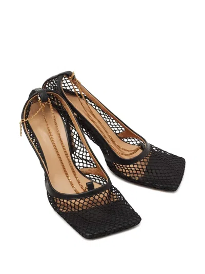 Pre-owned Bottega Veneta 95mm Mesh Heeled Pumps