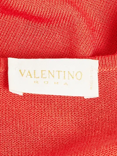 Pre-owned Valentino Cotton-blend Top In Red