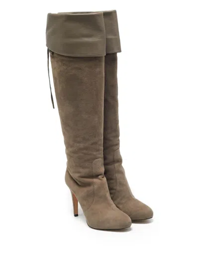 Pre-owned Gianvito Rossi  Suede Ankle Boots In Brown