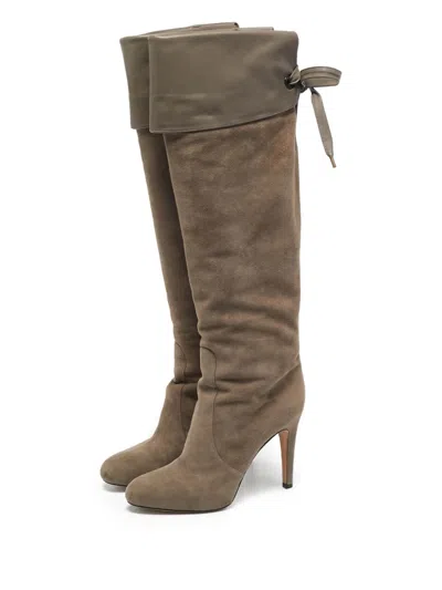 Pre-owned Gianvito Rossi  Suede Ankle Boots In Brown