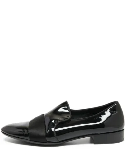 Pre-owned Giuseppe Zanotti Vintage Leather Loafers In Black