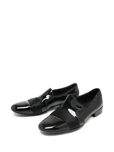 Pre-owned Giuseppe Zanotti Vintage Leather Loafers In Black