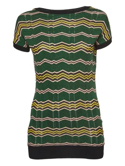 Pre-owned Missoni Zigzag-knit Top