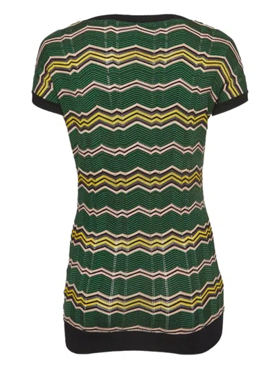 Pre-owned Missoni Zigzag-knit Top