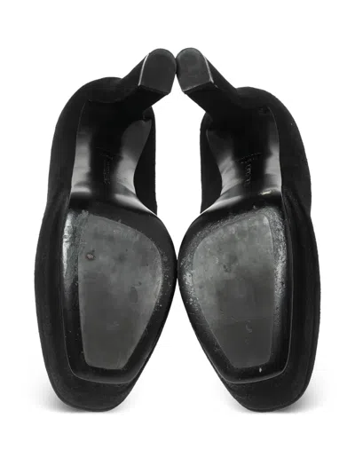 Pre-owned Bottega Veneta 130mm Suede Platform Pumps