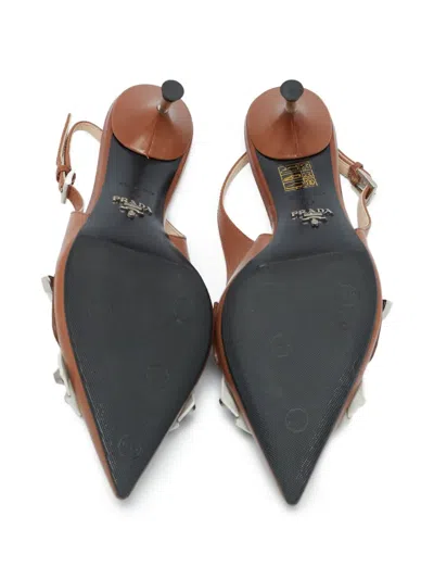 Pre-owned Prada Stud-embellished Pumps