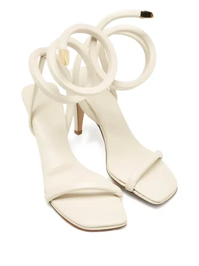 Pre-owned Bottega Veneta 100mm Spiral-ankle Sandals