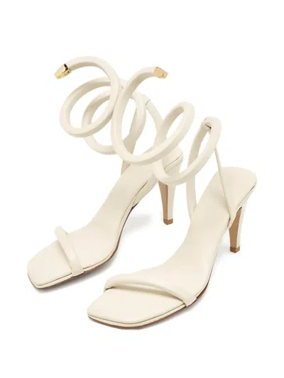 Pre-owned Bottega Veneta 100mm Spiral-ankle Sandals