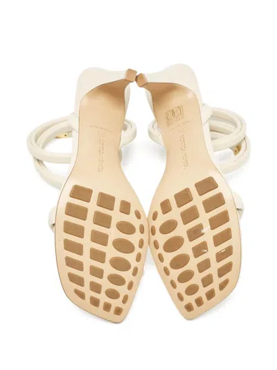 Pre-owned Bottega Veneta 100mm Spiral-ankle Sandals