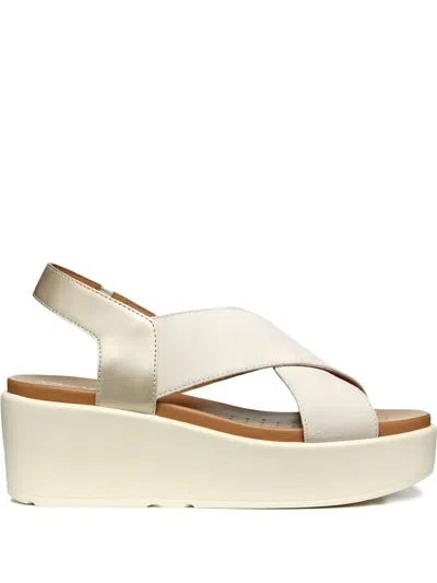 Geox 60mm Xand 2.2 Slingback Platform Sandals In White