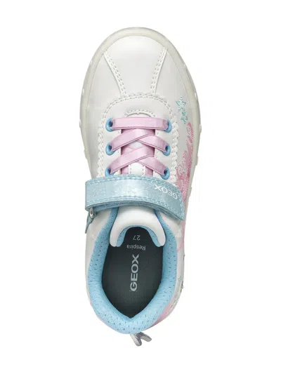 Geox Skylin Girl White/pink In Multi