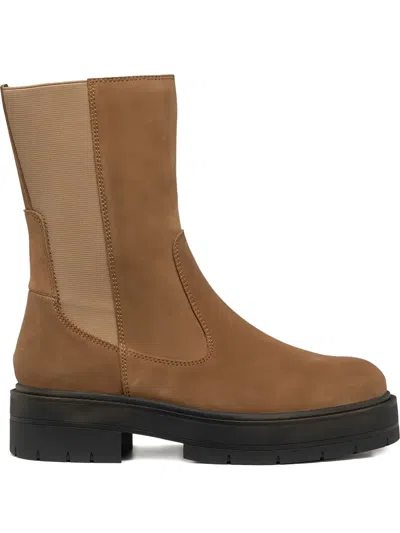 Geox Spherica Chelsea Boots In Brown