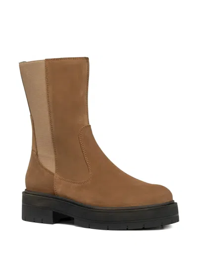 Geox Spherica Chelsea Boots In Brown