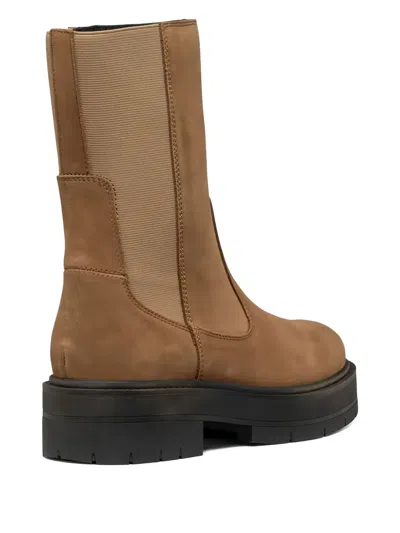 Geox Spherica Chelsea Boots In Brown