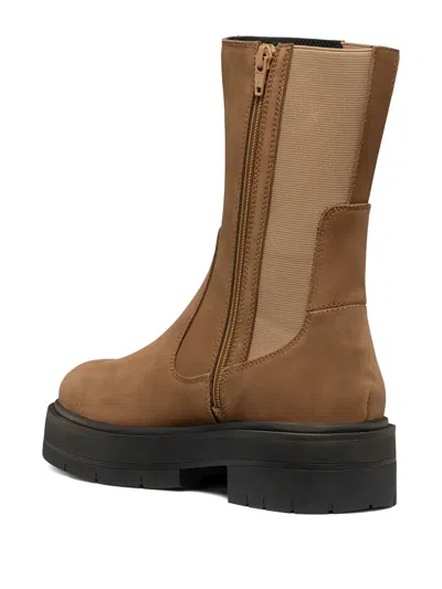 Geox Spherica Chelsea Boots In Brown