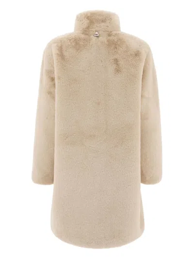 Apparis Blair Faux Fur Coat In Neutral