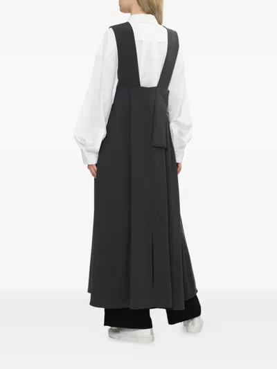 Enföld Pleated Midi Dress In Black
