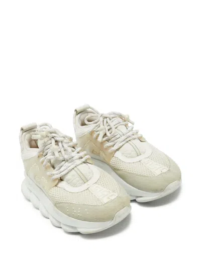 Pre-owned Versace Chunky Sneakers In White