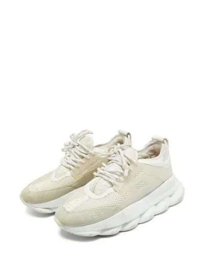 Pre-owned Versace Chunky Sneakers In White