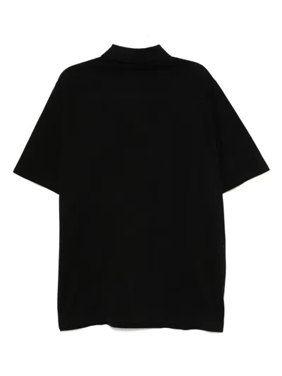 Pre-owned Hermes Cotton Polo Top In Black