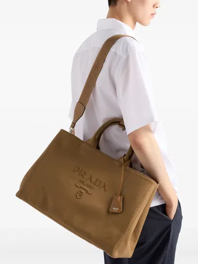 Prada Logo-embossed Tote Bag