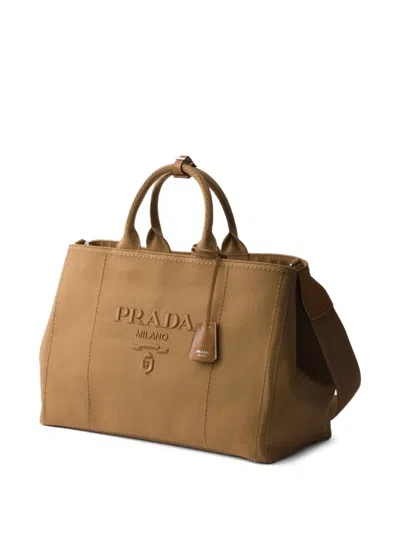 Prada Logo-embossed Tote Bag