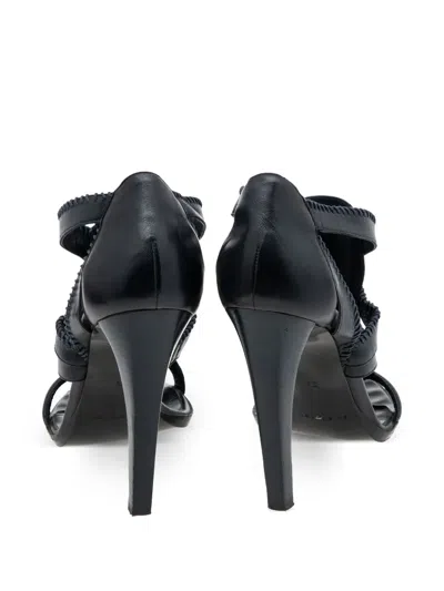 Pre-owned Balenciaga 120mm Gladiator Strappy Sandals In Blue