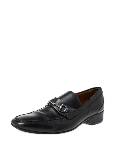 Pre-owned Gucci Horsebit Loafers In Black