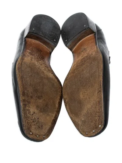 Pre-owned Gucci Horsebit Loafers In Black