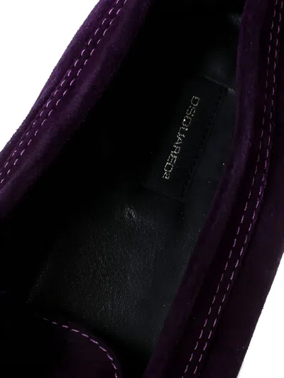 Pre-owned Dsquared2  Suede Loafers In Purple