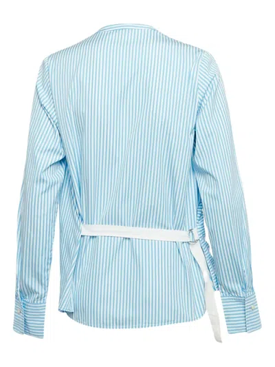 Pre-owned Joseph Striped Blouse In Blue