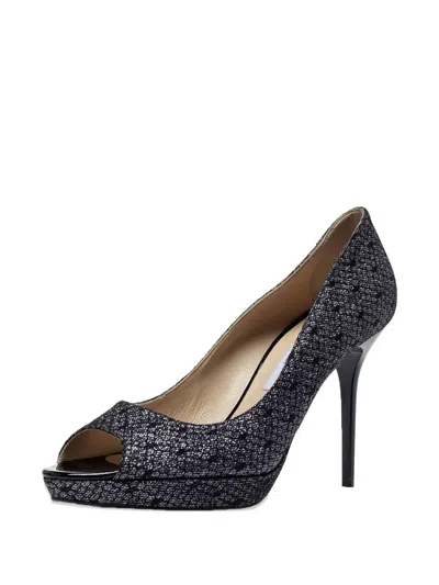Pre-owned Jimmy Choo Luna Embellished Pumps In Gray