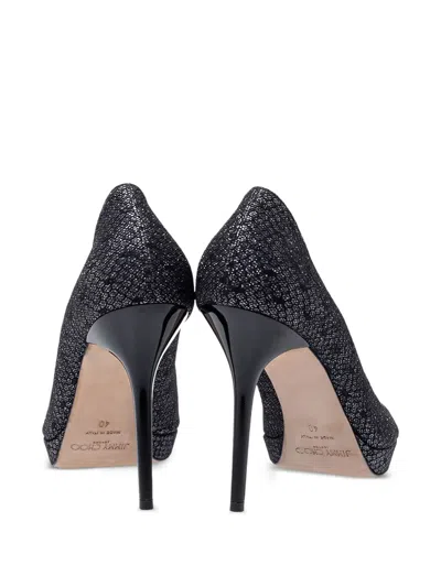 Pre-owned Jimmy Choo Luna Embellished Pumps In Gray