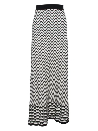 Pre-owned Missoni Wave-print High-rise Skirt