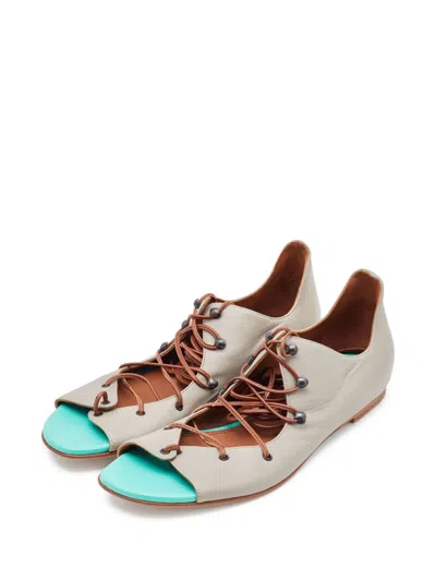 Pre-owned Malone Souliers  Lucia Lace-up Open-toe Sandals