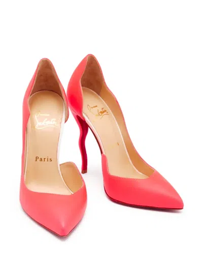 Pre-owned Christian Louboutin 110mm Dalida D'orsay Sculpted Pumps In Pink