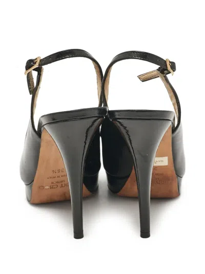 Pre-owned Jimmy Choo 120mm Leather Heeled Sandals In Black