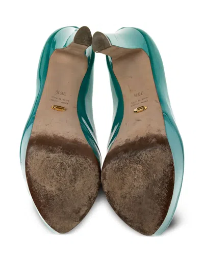 Pre-owned Sergio Rossi Vintage  Leather Pumps In Blue