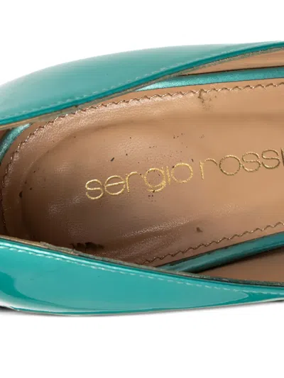 Pre-owned Sergio Rossi Vintage  Leather Pumps In Blue