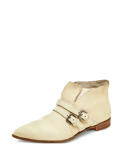 Pre-owned Miu Miu Double-buckle Ankle Boots